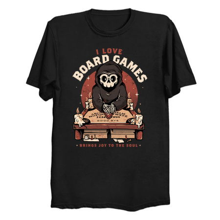 I Love Board Games - Funny Creepy Skull Gift tiny thumbnail