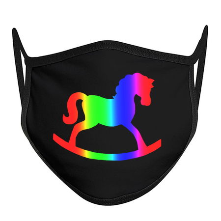 Rainbow Rocking Horse Silhouette tiny thumbnail