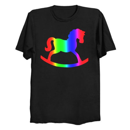 Rainbow Rocking Horse Silhouette tiny thumbnail