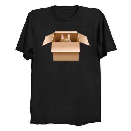 Ginger Kitten Peeking from Cardboard Box tiny thumbnail