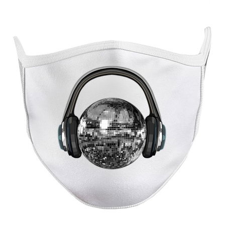 Silver Disco Ball with Headphones tiny thumbnail