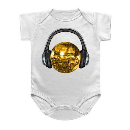 Gold Disco Ball with Headphones tiny thumbnail
