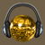 Gold Disco Ball with Headphones tiny thumbnail
