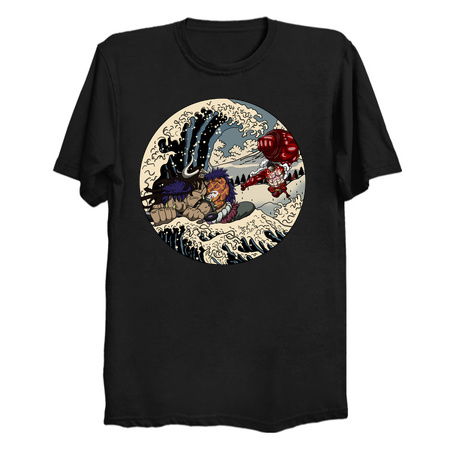 Luffy vs Kaido The Fight Great Wave - NeatoShop