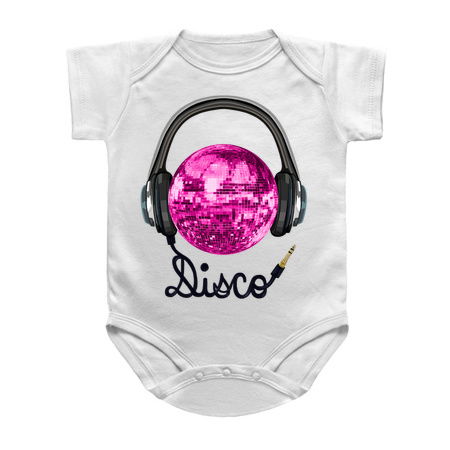 Pink Disco Ball Music Headphones tiny thumbnail