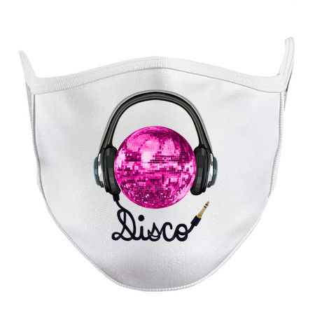 Pink Disco Ball Music Headphones tiny thumbnail