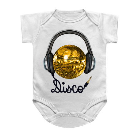 Gold Disco Ball Music Headphones tiny thumbnail