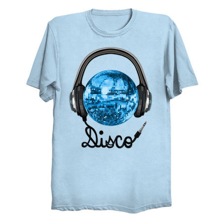 Blue Disco Ball Music Headphones tiny thumbnail