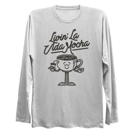 Livin' La Vida Mocha Funny Coffee Cartoon tiny thumbnail