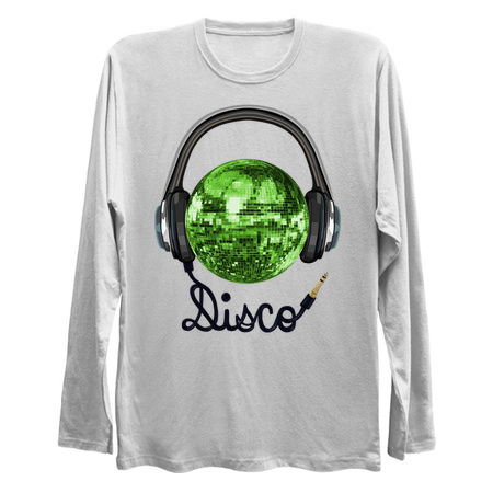 1970s Green Disco Ball Music Headphones tiny thumbnail