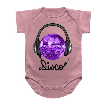 70s Music Purple Disco Ball Headphones tiny thumbnail