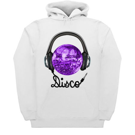 70s Music Purple Disco Ball Headphones tiny thumbnail