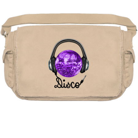 70s Music Purple Disco Ball Headphones tiny thumbnail