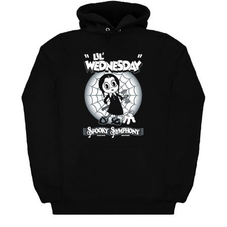 Lil Wednesday - Creepy Cute - Spooky Goth - Vintage Cartoon tiny thumbnail