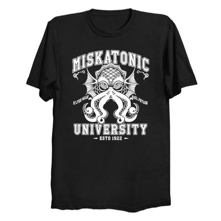 White Miskatonic University - Vintage Distressed College - Cthulhu tiny thumbnail