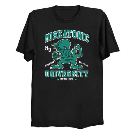 Miskatonic University Cthulhu Mascot - Vintage Distressed Creepy Cute Lovecraft tiny thumbnail