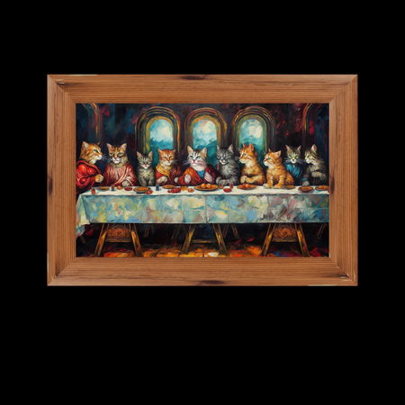 The Last Supper with cats - NeatoShop