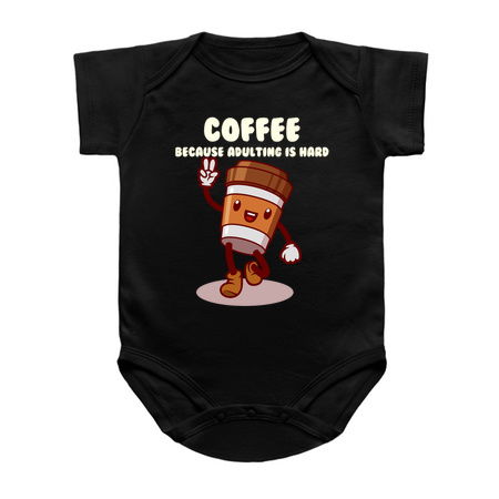 Coffee: because adulting is hard cartoon coffee tiny thumbnail