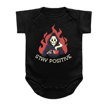 Stay Positive! Death Drinking Coffee by Tobe Fonseca tiny thumbnail