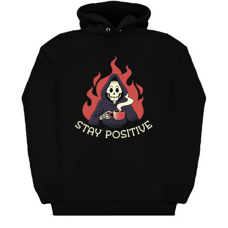 Stay Positive! Death Drinking Coffee by Tobe Fonseca tiny thumbnail