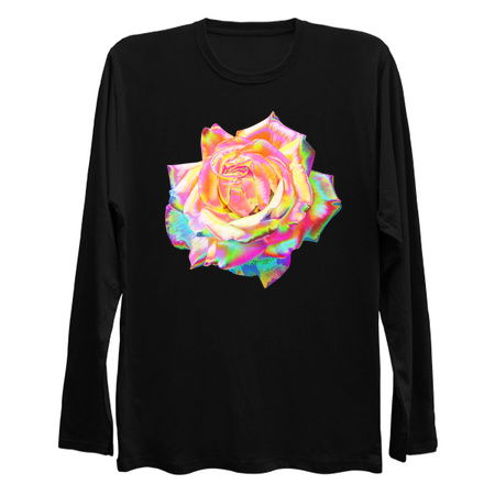 Iridescent Holographic Rainbow Pastel Rose Flower tiny thumbnail