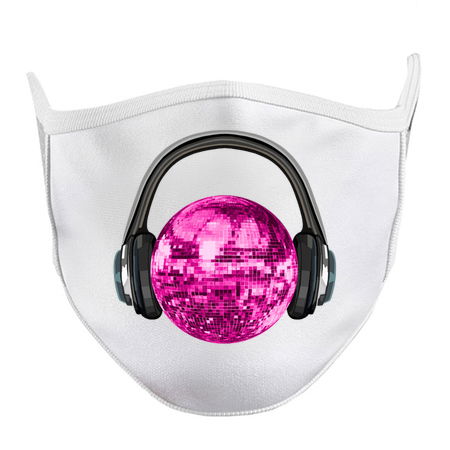 Pink Disco Ball with Headphones tiny thumbnail