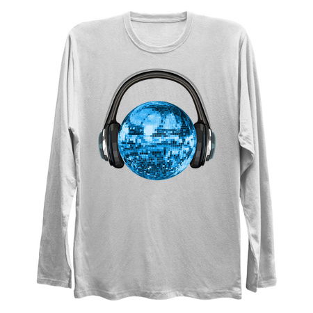 1970s Blue Disco Ball with Headphones tiny thumbnail