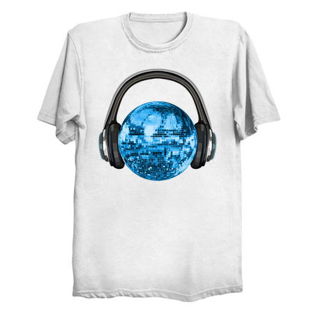 1970s Blue Disco Ball with Headphones tiny thumbnail