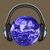 70s Indigo Disco Ball with Headphones tiny thumbnail