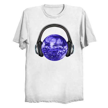 70s Indigo Disco Ball with Headphones tiny thumbnail