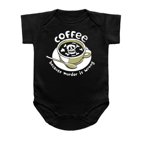 Coffee Because Murder Is Wrong Skeleton by Tobe Fonseca tiny thumbnail