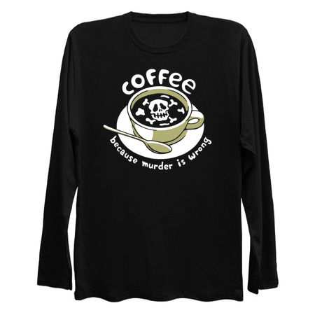 Coffee Because Murder Is Wrong Skeleton by Tobe Fonseca tiny thumbnail