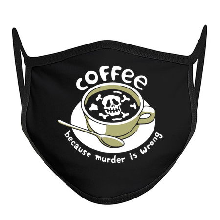 Coffee Because Murder Is Wrong Skeleton by Tobe Fonseca tiny thumbnail
