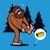 Bigfoot Sasquatch Funny stepping on a Lego Block tiny thumbnail