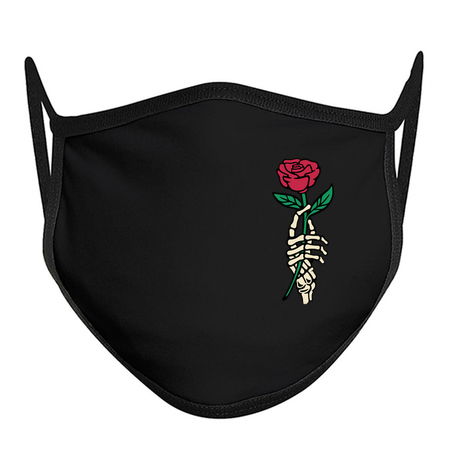 Romantic Rose Skeleton Hand Holding Flower by Tobe Fonseca tiny thumbnail