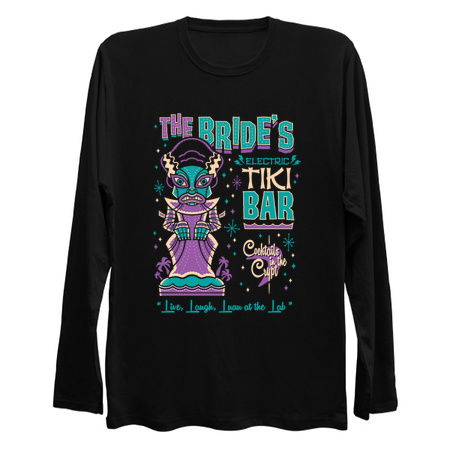 Bride of Frankenstein Tiki Bar - Retro Vintage Creepy Cute Surf tiny thumbnail