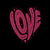 Love in a Heart Shape Viva Magenta by Tobe Fonseca tiny thumbnail