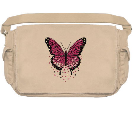 Monarch Butterfly Autumn Leaves Viva Magenta by Tobe Fonseca tiny thumbnail