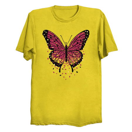 Monarch Butterfly Autumn Leaves Viva Magenta by Tobe Fonseca tiny thumbnail