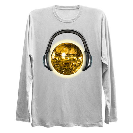 Gold Sunny Disco Ball Sun with Headphones tiny thumbnail