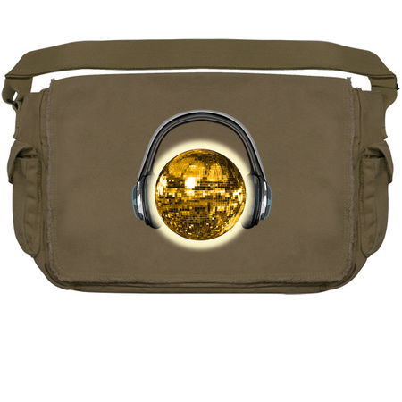 Gold Sunny Disco Ball Sun with Headphones tiny thumbnail