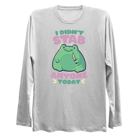 I Didn't Stab Anyone Today - Funny Cute Frog Gift tiny thumbnail
