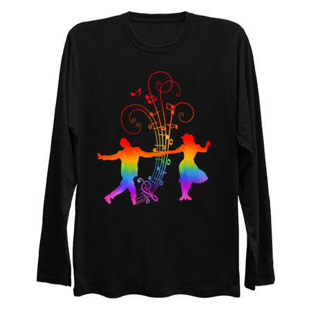 1940s Rainbow Swing Dancers Silhouettes tiny thumbnail