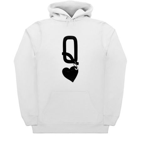 Queen Of Hearts Poker Black by Tobe Fonseca tiny thumbnail