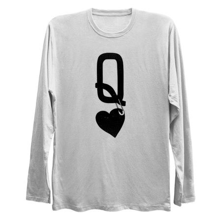 Queen Of Hearts Poker Black by Tobe Fonseca tiny thumbnail