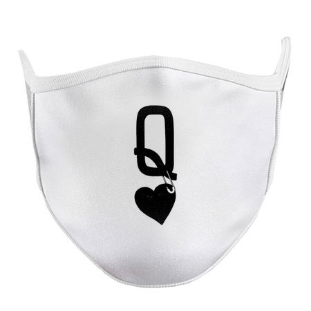 Queen Of Hearts Poker Black by Tobe Fonseca tiny thumbnail