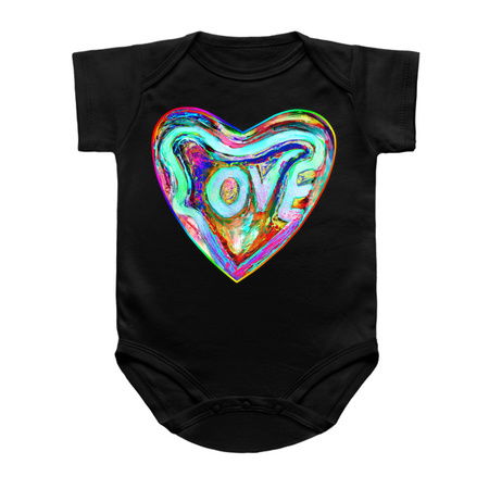 Psychedelic Pride Rainbow Love Heart tiny thumbnail