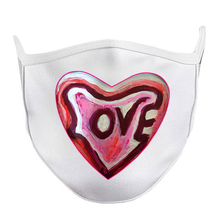 Pink, White and Red Love Heart tiny thumbnail