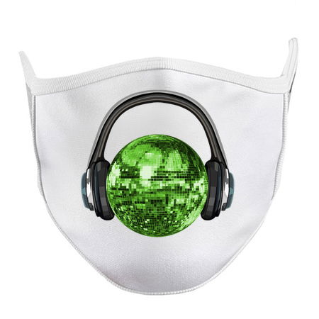 Green Disco Ball with Headphones tiny thumbnail
