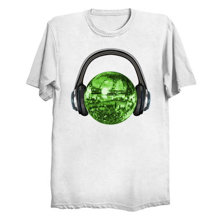 Green Disco Ball with Headphones tiny thumbnail